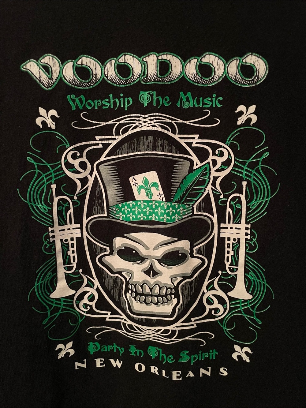 VTG 2002 Festival Tee New Orleans Voodoo Fest T-Shirt - Size Large, Hanes Tag